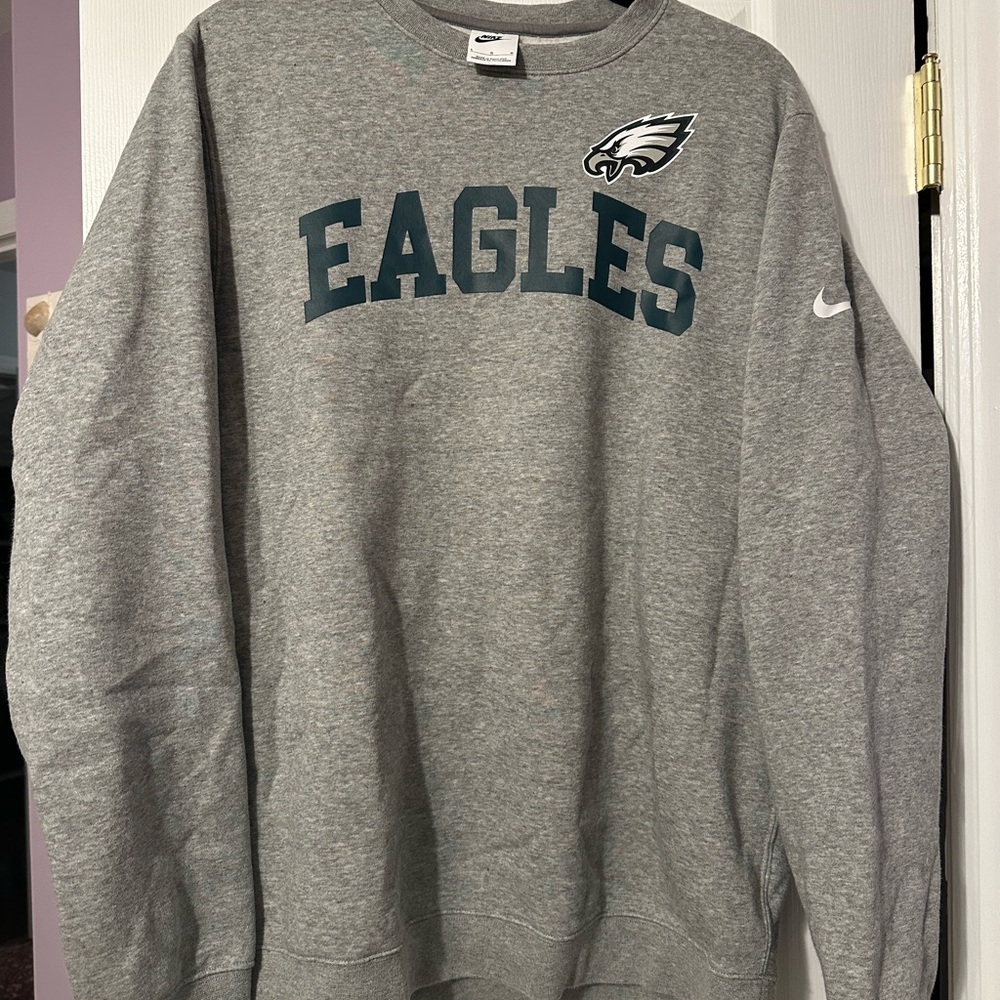 Nike Gray Eagles Crewneck Sweatshirt Large
